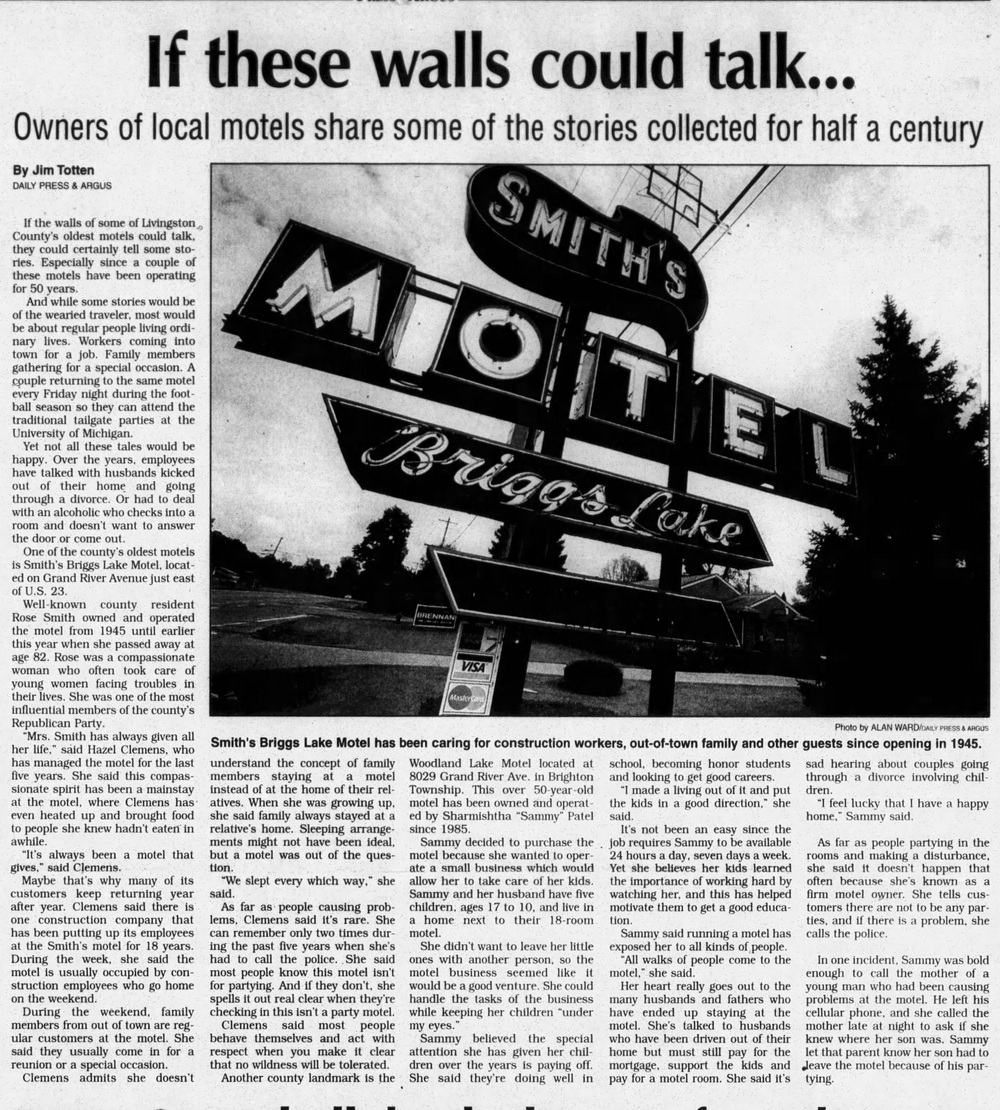 Burks Woodland Lake Motel - October 2000 Article (newer photo)
